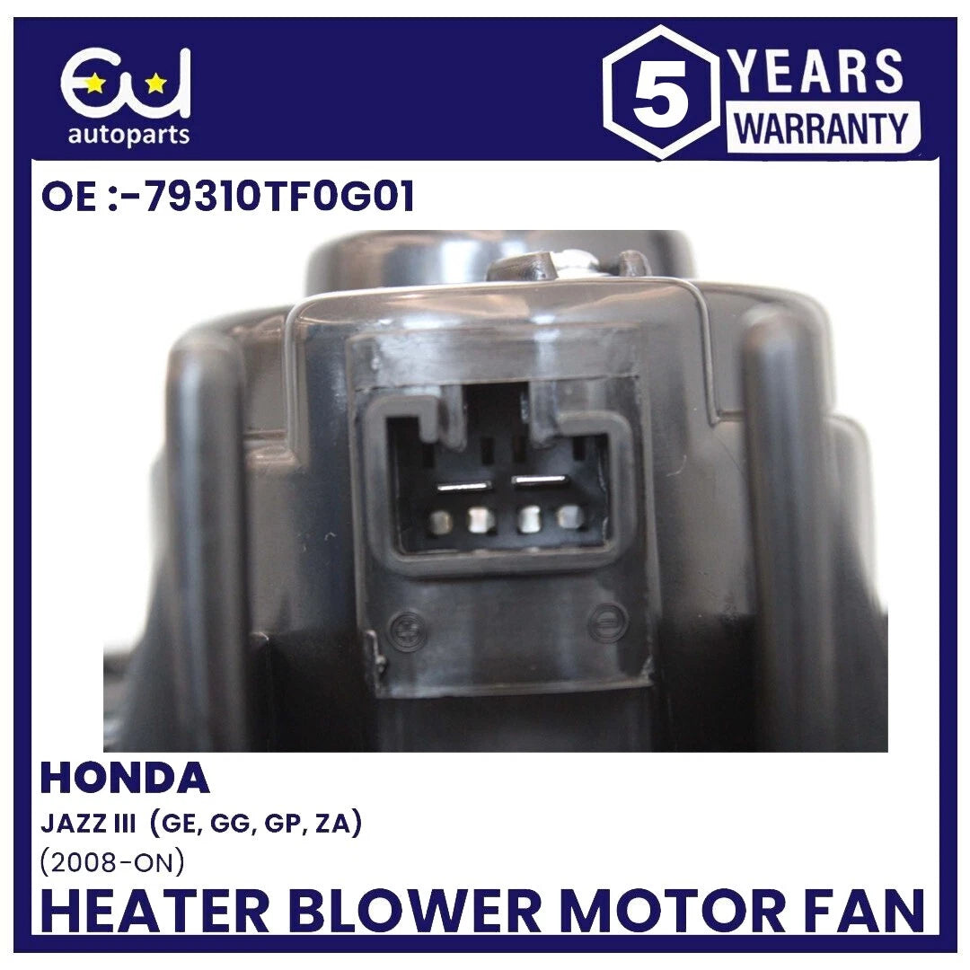 HEATER BLOWER MOTOR FAN FOR HONDA JAZZ MK3 III GE, GG, GP, ZA 1.2 1.3 08-23 OEM