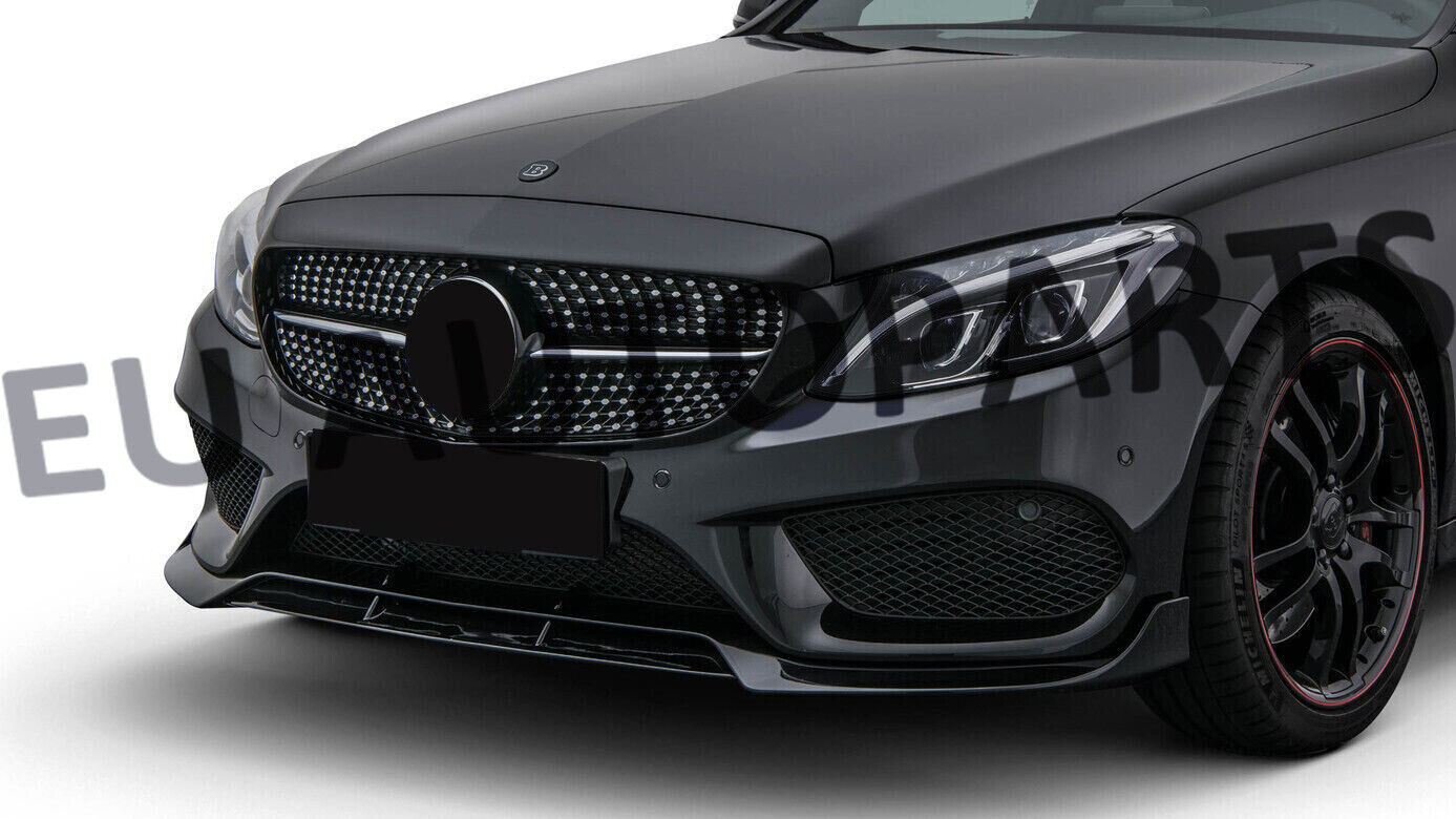 FOR MERCEDES C CLASS W205 A205 C205 AMG LOOK BBS F1 STYLE FRONT SPLITTER LIP