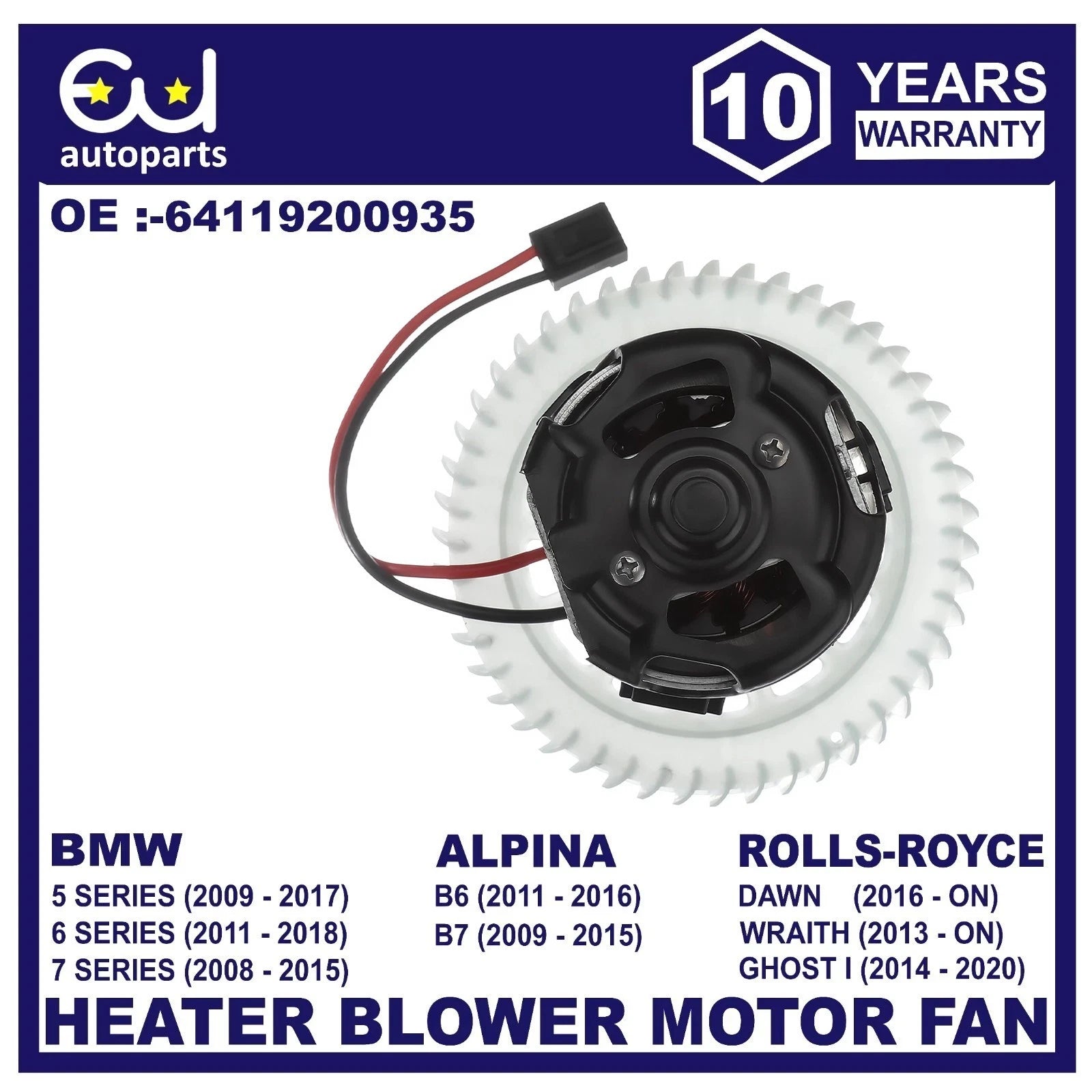 FOR BMW 5 SERIES 6 7 SERIES F10 F07 F11 F12 F13 F06 HEATER BLOWER FAN MOTOR NEW