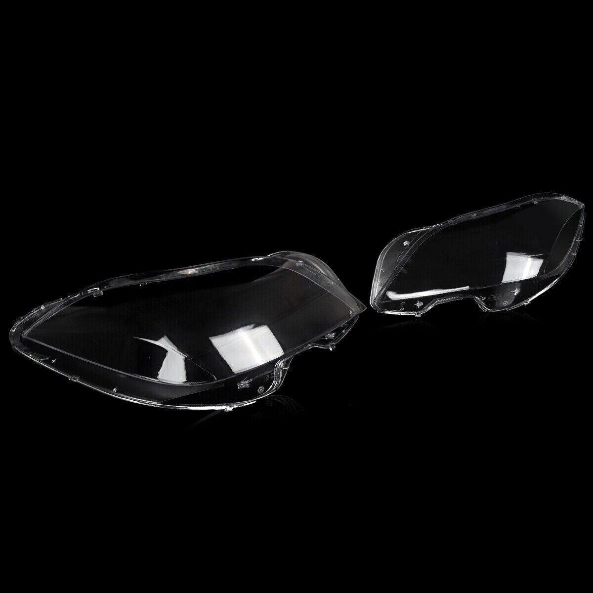 FOR MERCEDES BENZ W218 CLS 10-14 HEADLAMP HEADLIGHT LENS COVER CLEAR LEFT+RIGHT