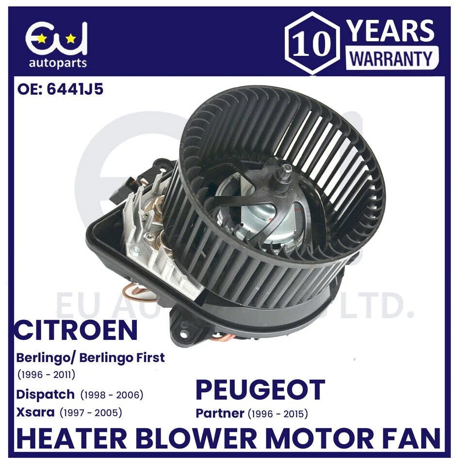 HEATER BLOWER MOTOR FAN FOR CITROEN DISPATCH BERLINGO ZX PEUGEOT PARTNER EXPERT