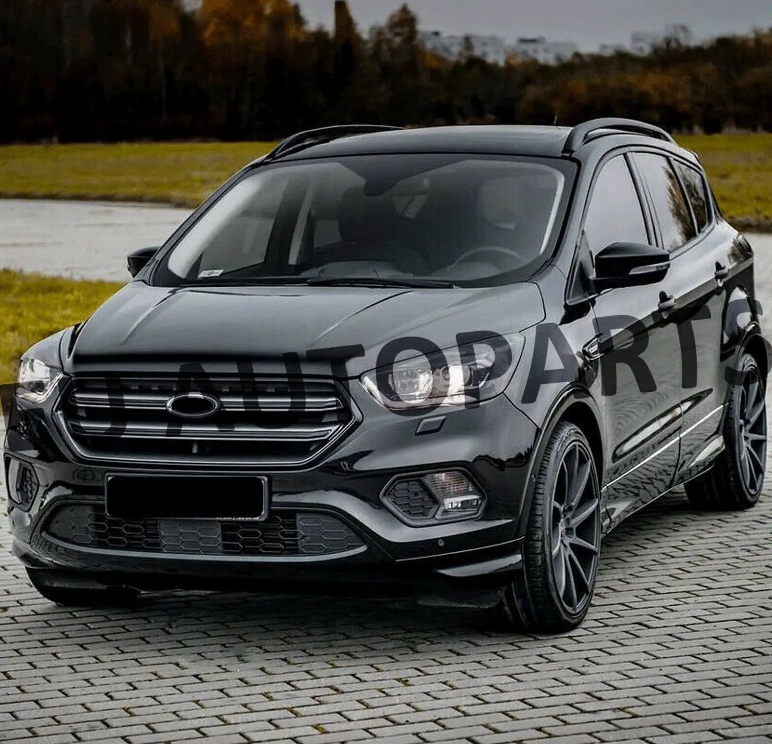 FOR FORD KUGA MK2 ROOF RAILS RACK CROSS BARS ALUMINUM BLACK OEM FIT 2013-2019