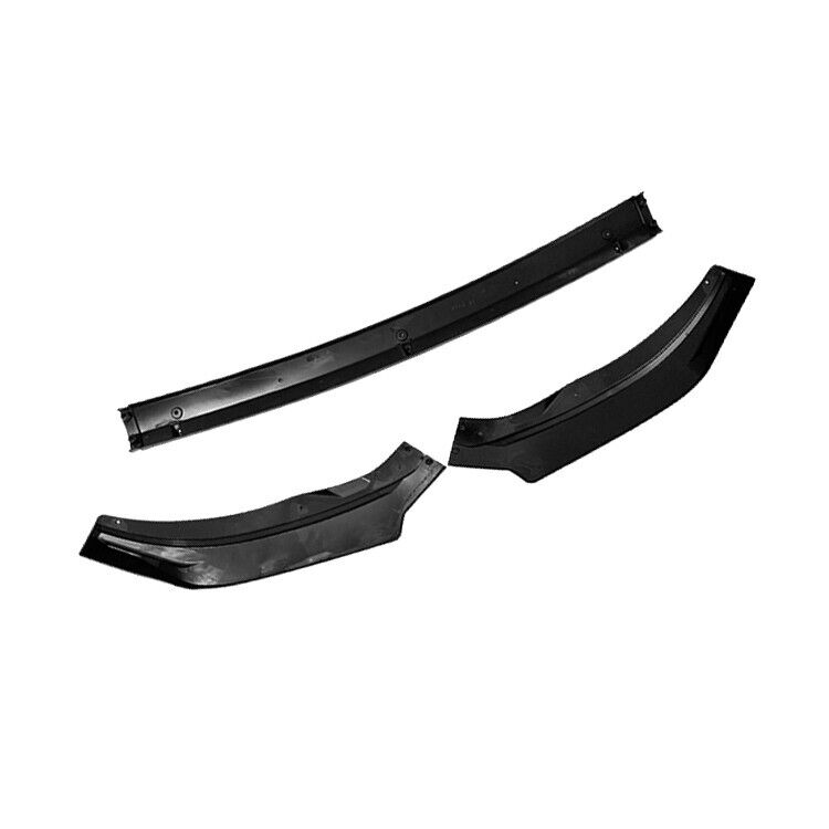 FOR VW POLO MK6 AW GTI R GLOSS BLACK FRONT SPLITTER SPOILER LIP BODY KIT 2018+