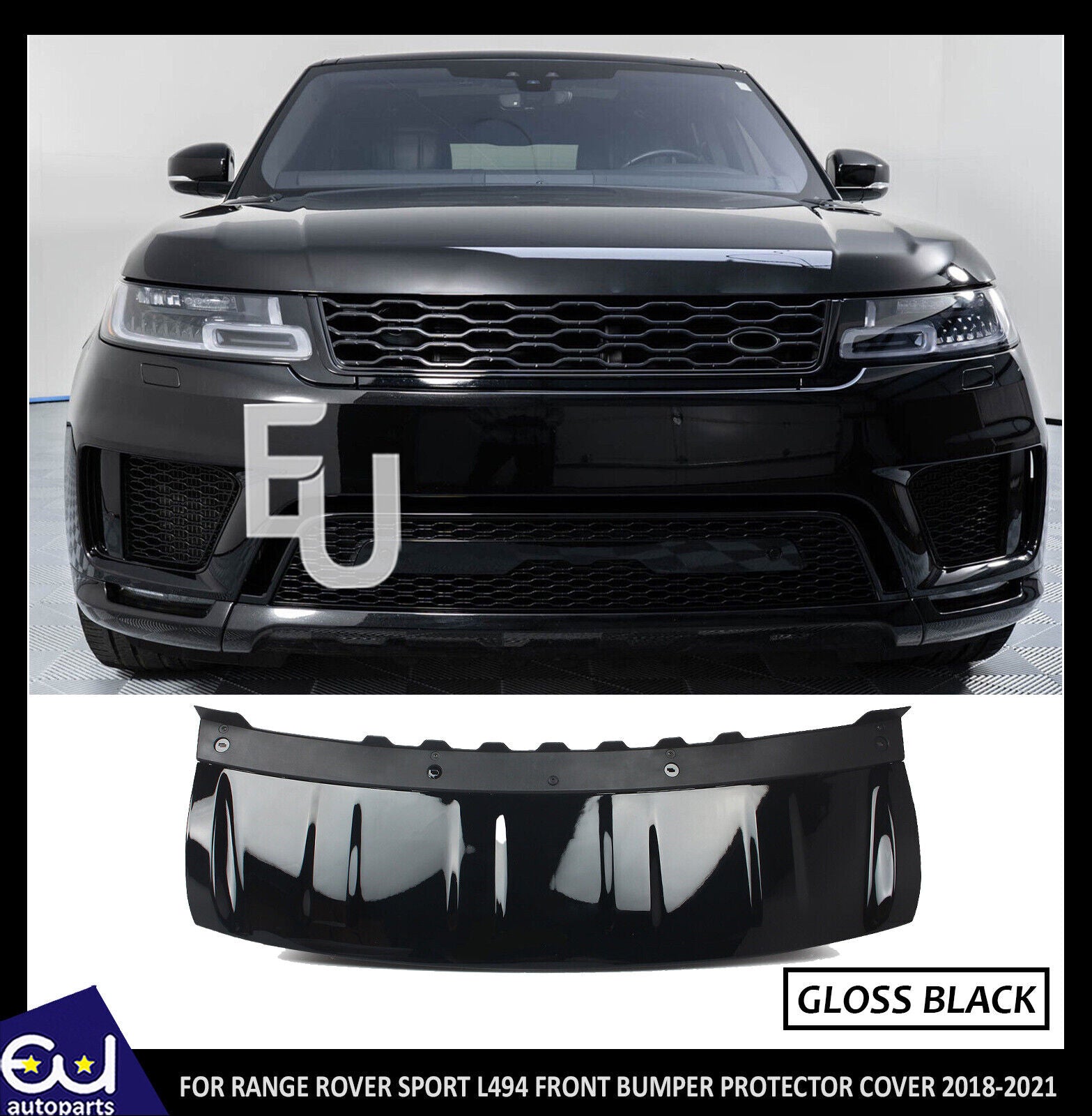 FRONT BUMPER PROTECTOR TOW COVER PLATE FIT FOR RANGE ROVER SPORT 2018-