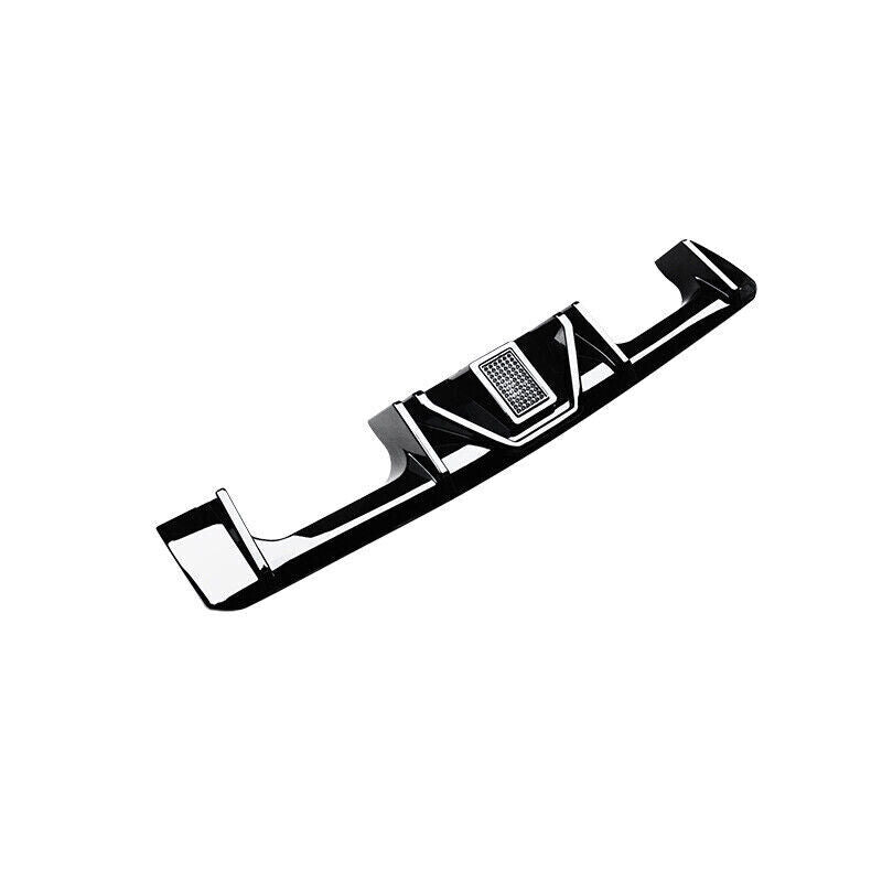 FOR BMW G80 M3 G82 G83 M4 REAR BUMPER DIFFUSER LIP GLOSS BLACK W/LED LIGHT 21-23