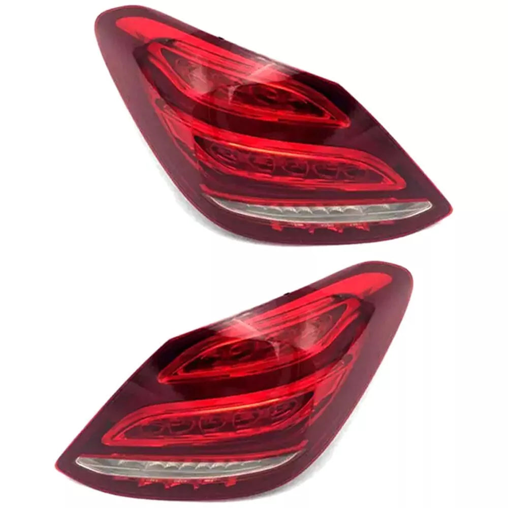 LEFT+RIGHT LED REAR TAIL LIGHT ASSEMBLY FOR MERCEDES-BENZ C-CLASS W205 2015-2018