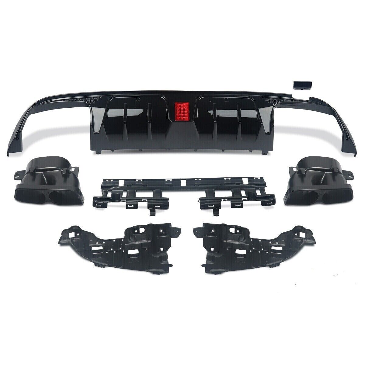 FOR MERCEDES C63 W205 15-18 BODYKIT BODY KIT FRONT SPLITTER REAR DIFFUSER SKIRT