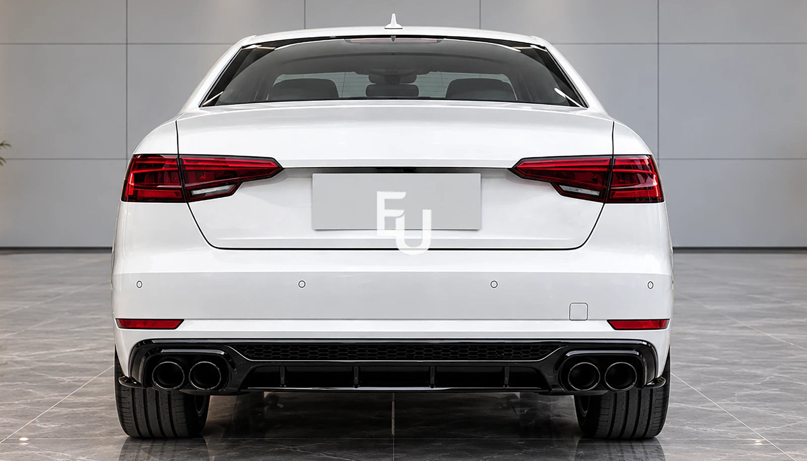 S4 STYLE REAR BUMPER DIFFUSER FOR AUDI A4 SALOON B9 SE STANDARD PRE-LCI 2015-19