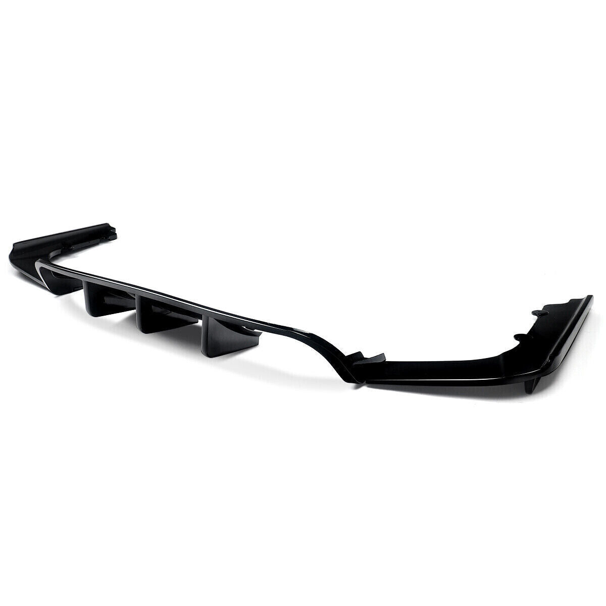 FOR BMW 3 SERIES E92 E93 M3 V STYLE REAR BUMPER DIFFUSER LIP GLOSS BLACK 8-13