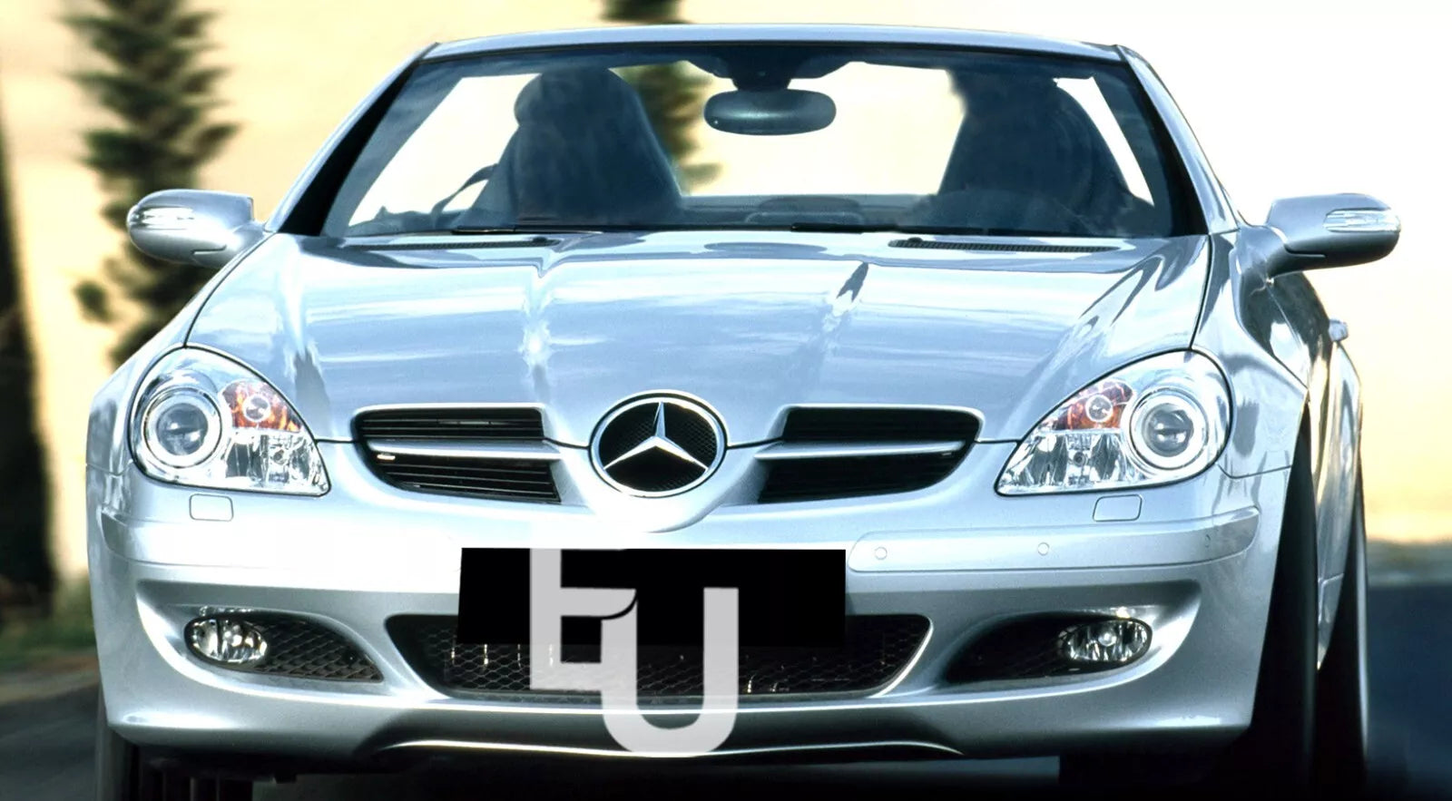 PAIR FRONT CLEAR HEADLIGHT LAMP LENS COVER FOR MERCEDES-BENZ SLK R171 2005-2011