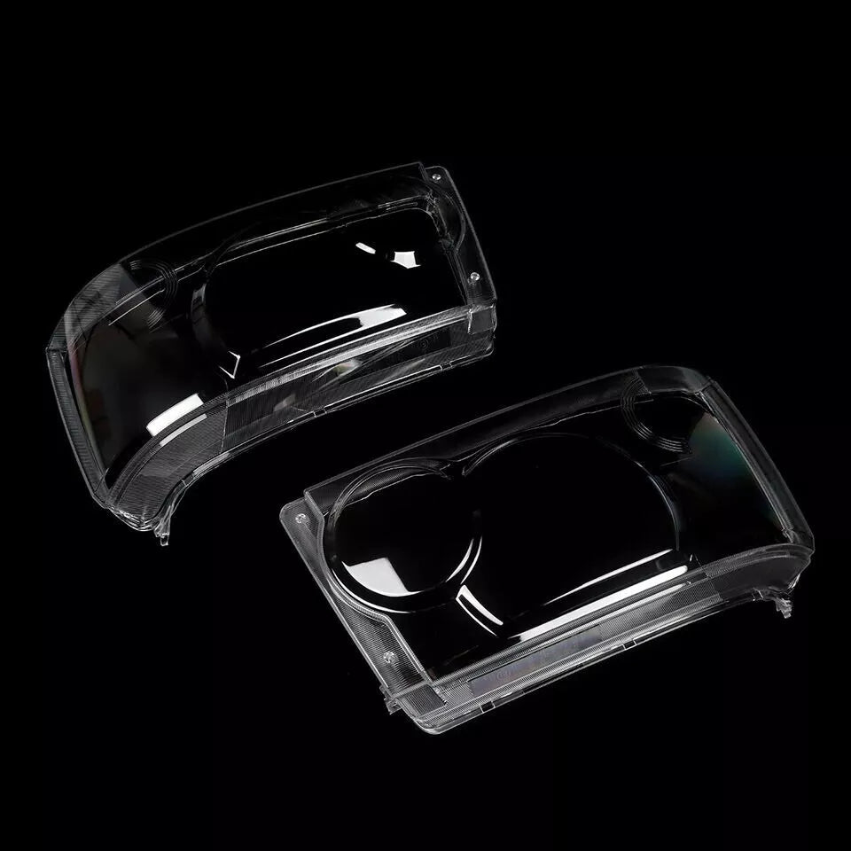 L+R SIDE PAIR HEADLIGHT HEADLAMP LENS COVER FOR RANGE ROVER SPORT MK1 L320 05-08