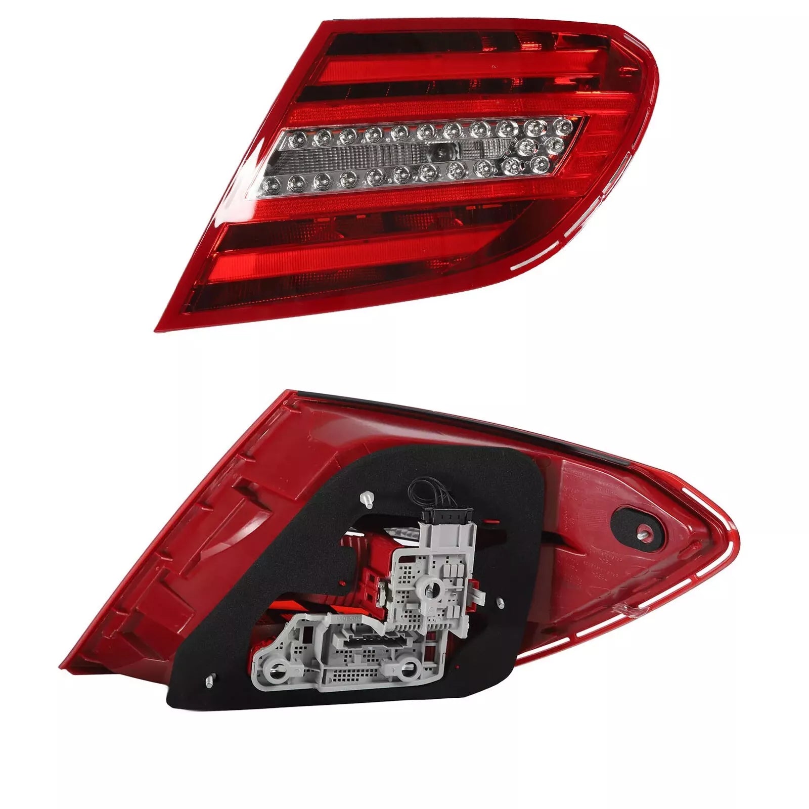 Pair LED Rear Tail Light Lamp For Mercedes Benz C-Class W204 C250 C350 C63/11-14