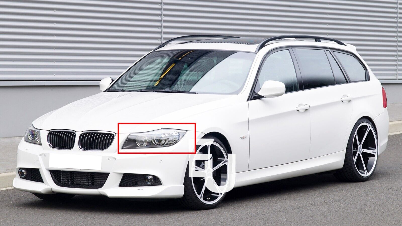 FOR BMW 3 E90 E91 LEFT SIDE FRONT HEADLIGHT HEADLAMP CLEAR LENS COVER 2005-2012