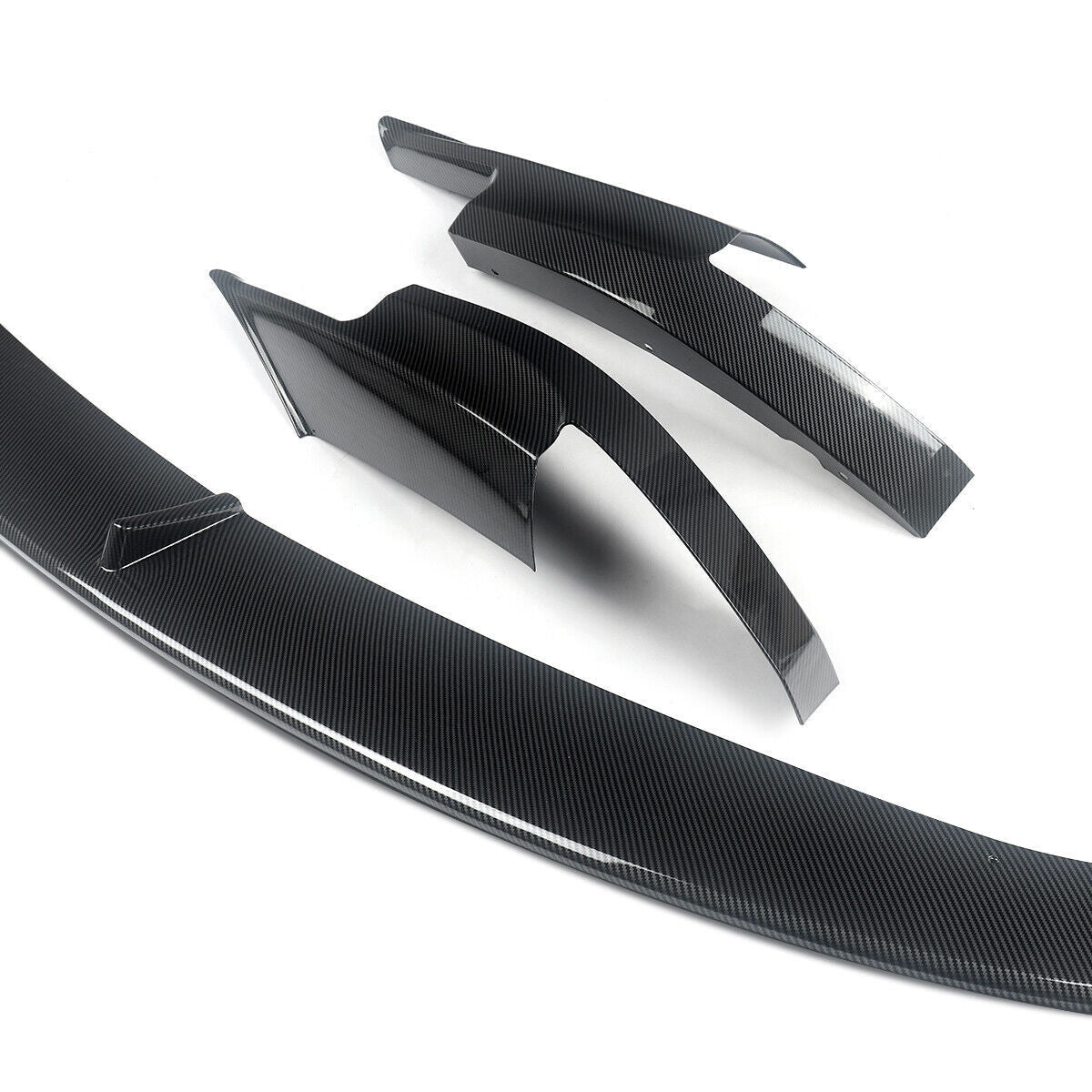 FRONT SPLITTER LIP SPOILER BUMPER FOR BMW 5 SERIES F10 M5 CARBON LOOK 2010-16