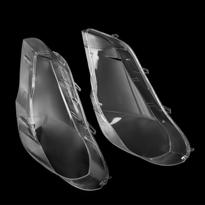 FOR BMW X5 E70 2007-2013 PAIR CAR HEADLIGHT LENS COVER HEADLAMP LEFT+RIGHT SIDES