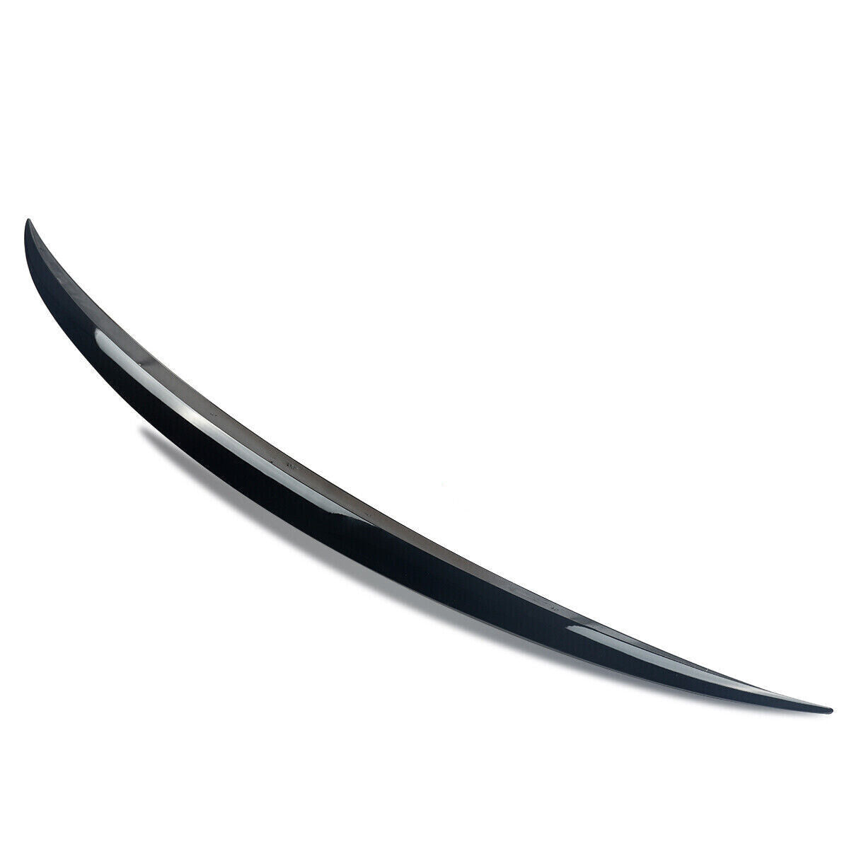 FOR MERCEDES E CLASS W213 SALOON C63 STYLE BOOT SPOILER GLOSS BLACK 2016-2020