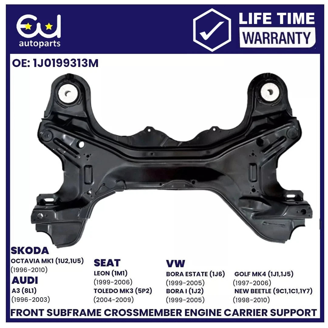 FRONT SUBFRAME CROSSMEMBER AXLE ENGINE CARRIER SUPPORT FOR VW GOLF BORA 1997-07 SEAT LEON TOLEDO AUDI  VW BEETLE SKODA OCTAVIA