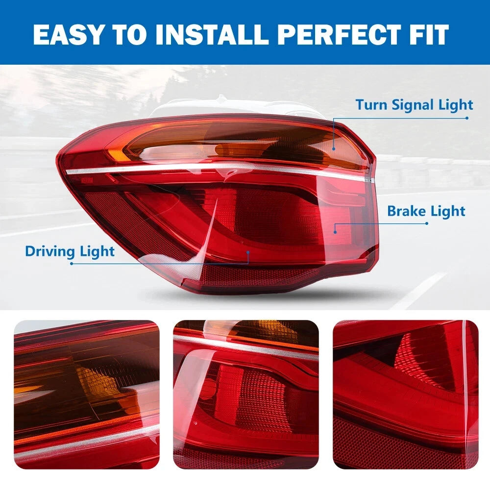 FOR BMW X1 F48 15-19 LH LEFT PASSENGER SIDE REAR OUTER TAIL LIGHT BRAKE LAMP LED