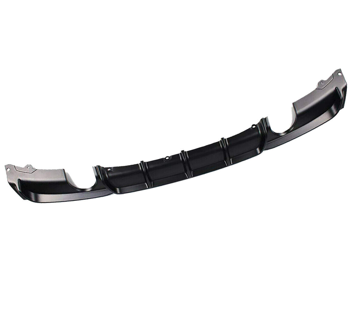FOR BMW 3 SERIES F30 F31  DUAL REAR DIFFUSER VALANCE MATTE BLACK
