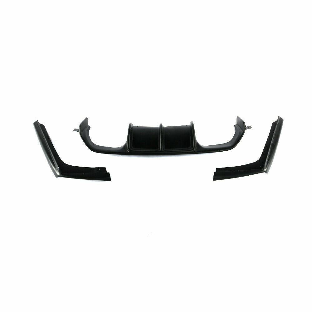 FOR BMW 3 4 SERIES F80 F82 M3 M4 REAR DIFFUSER VALANCE V STYLE MATTE BLACK 13-18
