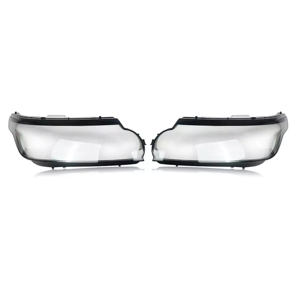 LEFT RIGHT SIDE PAIR HEADLIGHT LENS LAMP COVER FOR RANGE ROVER SPORT L494 13-17