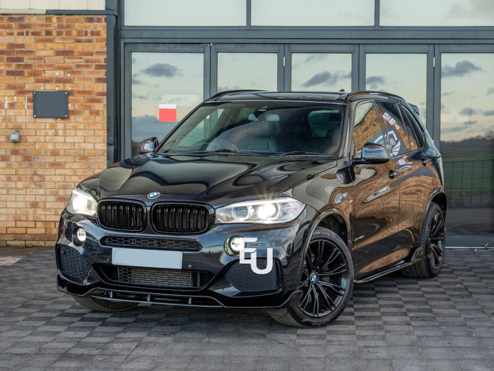 FOR BMW X5 F15 X6 F16 M SPORT SIDE SKIRTS EXTENSION BLADES LIP GLOSS BLACK 13-18