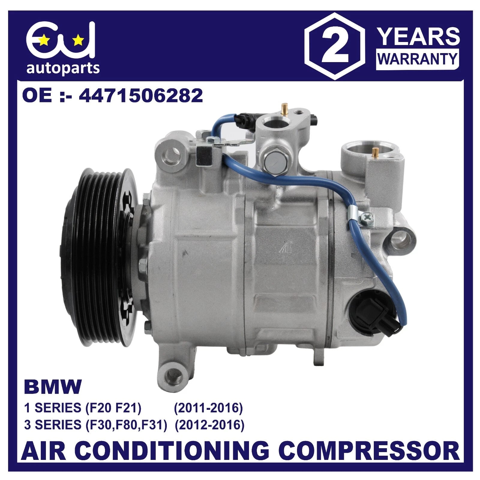 AIR CON AC COMPRESSOR PUMP FOR BMW 1 3 SERIES F20 F21 F30 F80 F31 64529222308