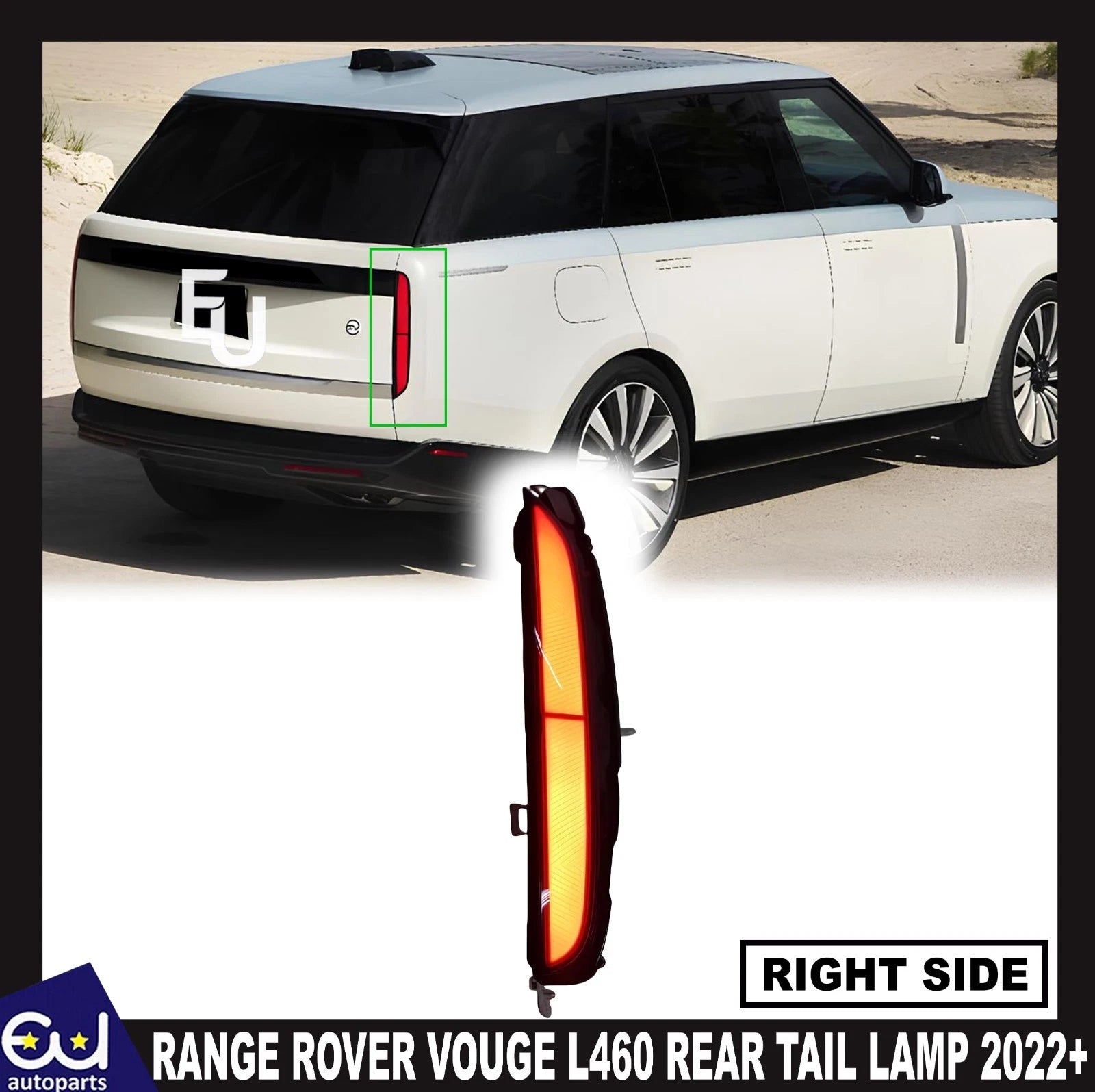RIGHT DRIVER OUTER SIDE REAR TAIL LIGHT LAMP FOR RANGE ROVER VOUGE L460 22+