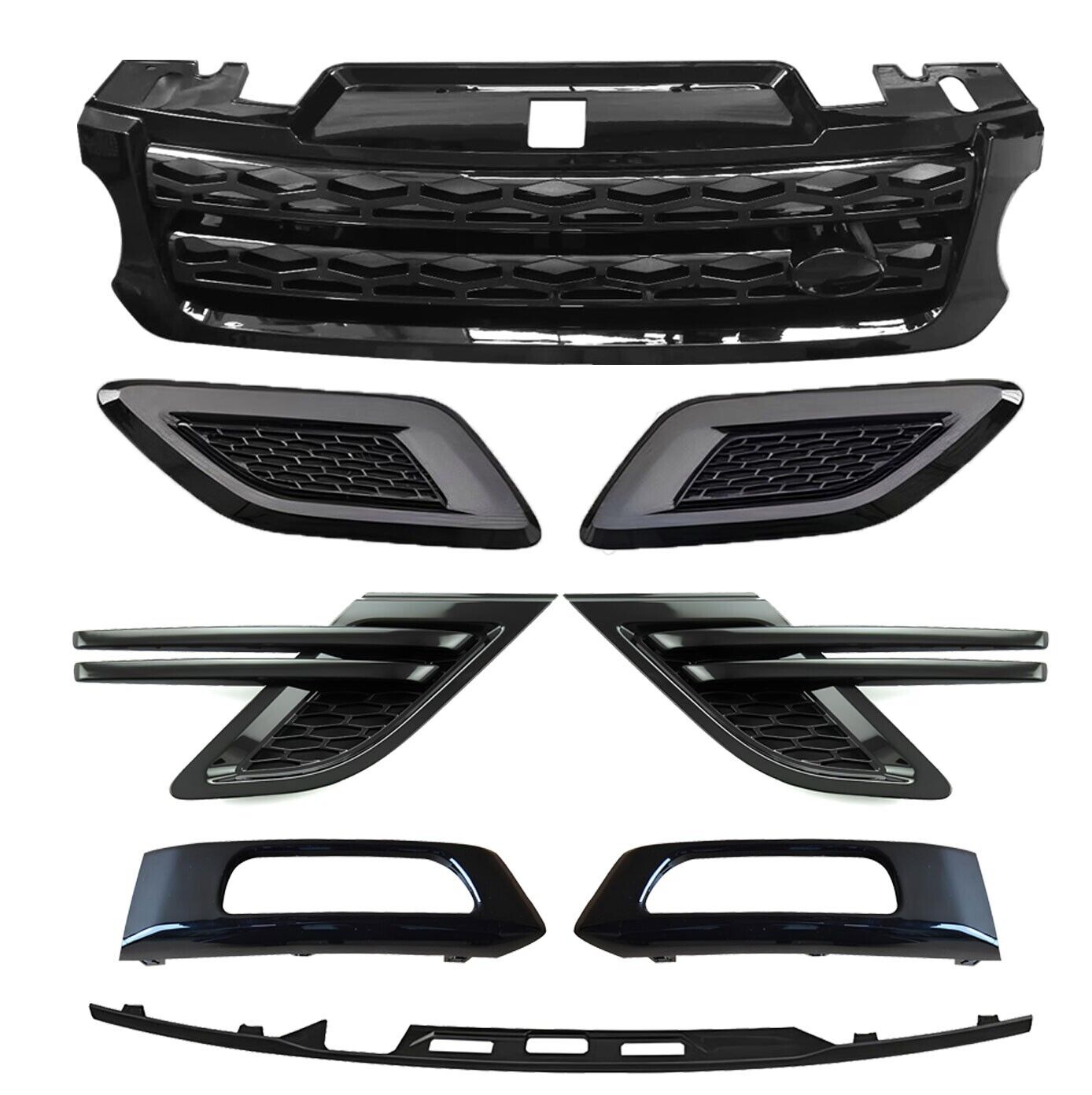 FOR RANGE ROVER SPORT L494 BLACK BODY KIT BODYKIT GRILLE VENTS 2014-2018