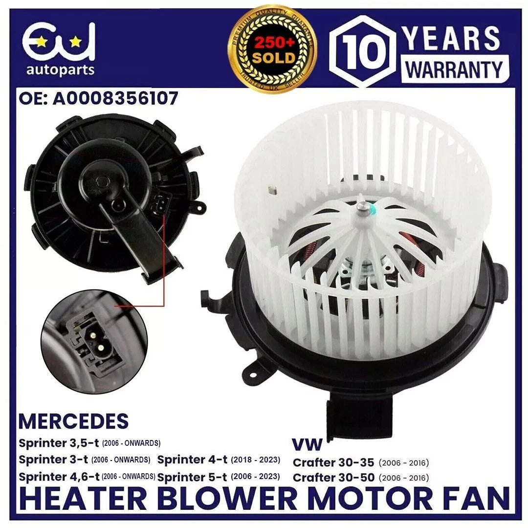 HEATER BLOWER MOTOR FAN FOR MERCEDES SPRINTER W906 906 VW CRAFTER 2006+ LHD/RHD