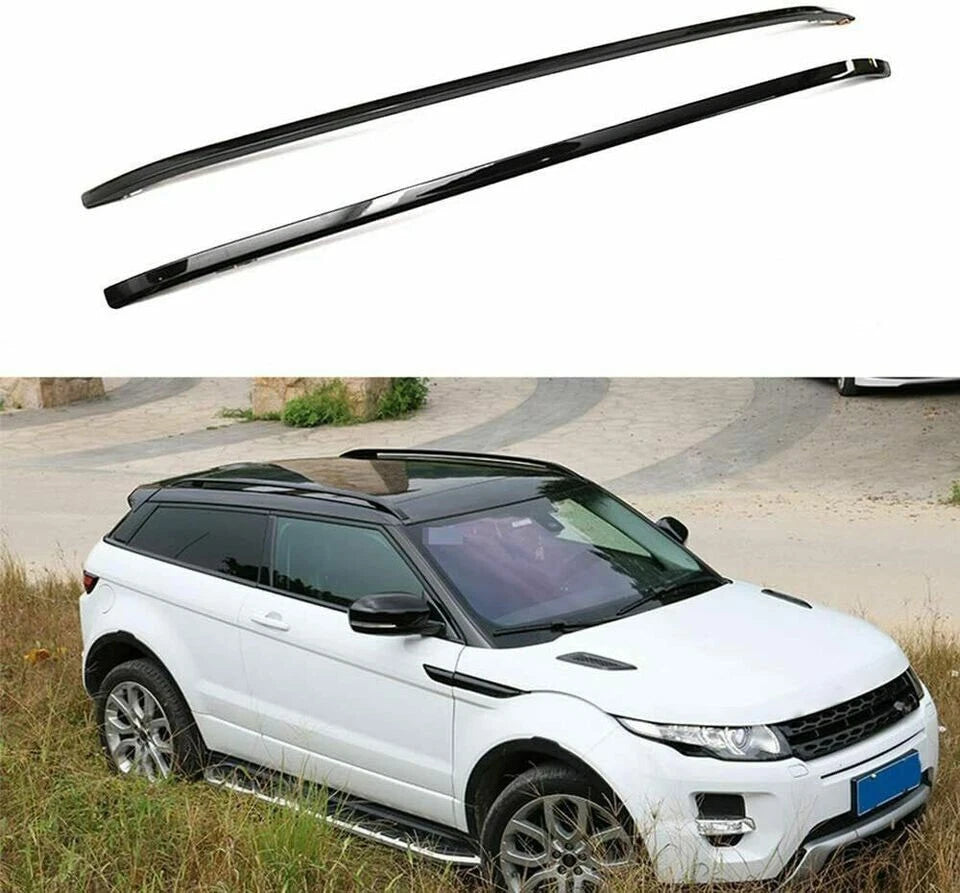 FOR RANGE ROVER EVOQUE 2011+ L538 BLACK ALUMINIUM ROOF RAILS RACK BARS OEM FIT