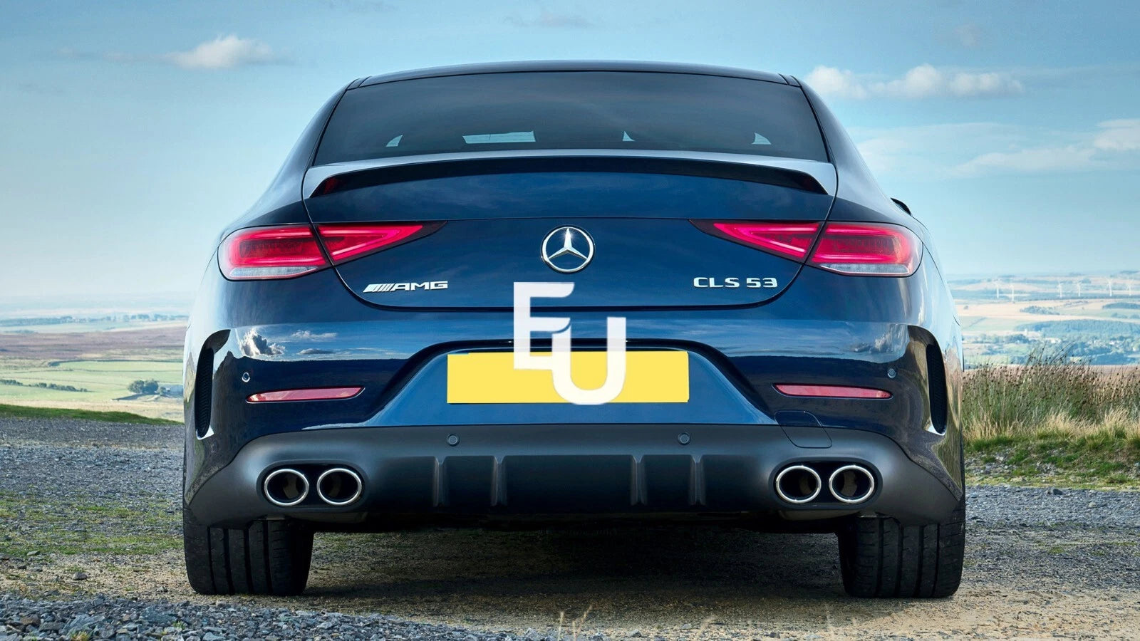 REAR BOOT SPOILER AMG STYLE FOR MERCEDES CLS W257 C257 2018+ GLOSS BLACK
