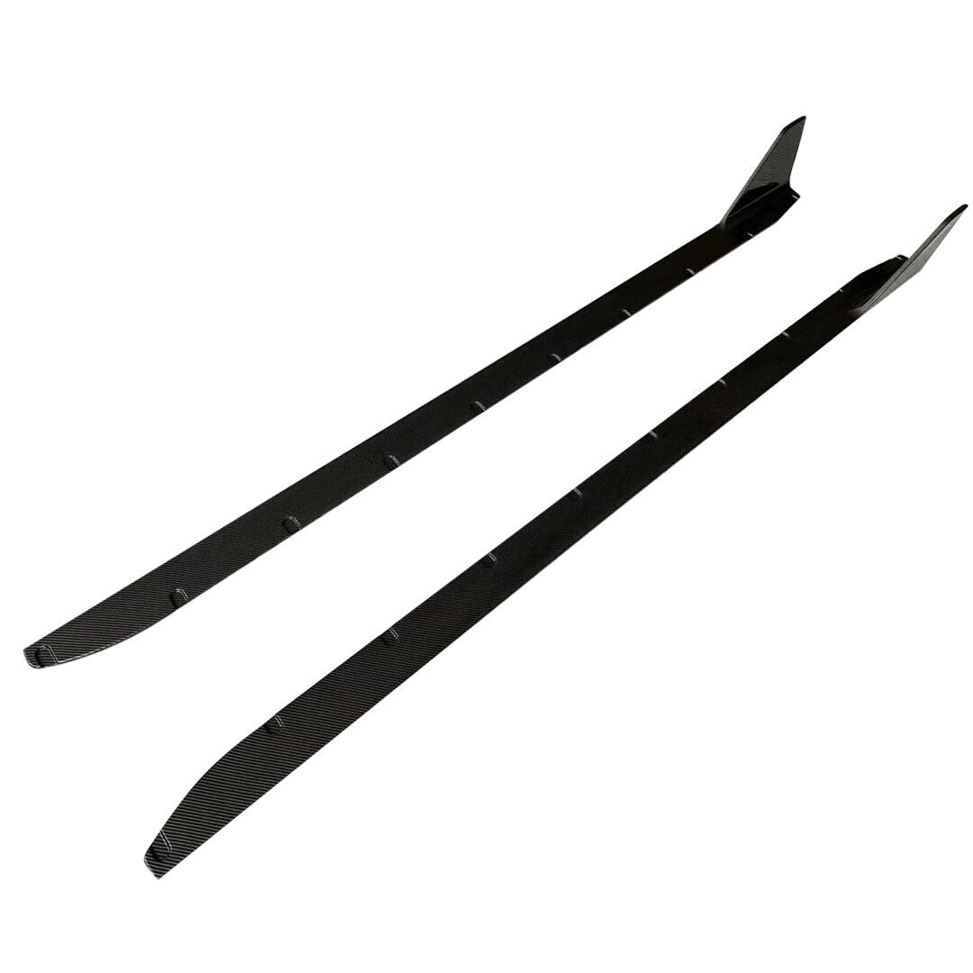 FOR BMW G80 M3 G82 G83 M4 MP STYLE SIDE SKIRT EXTENTION LIP CARBON LOOK 2020+