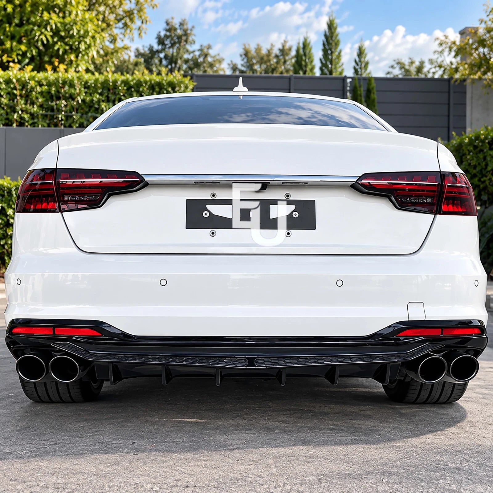 FOR AUDI A4 B9.5 8W S4 LOOK FACELIFT REAR BUMPER DIFFUSER SE STANDARD 2020-2025