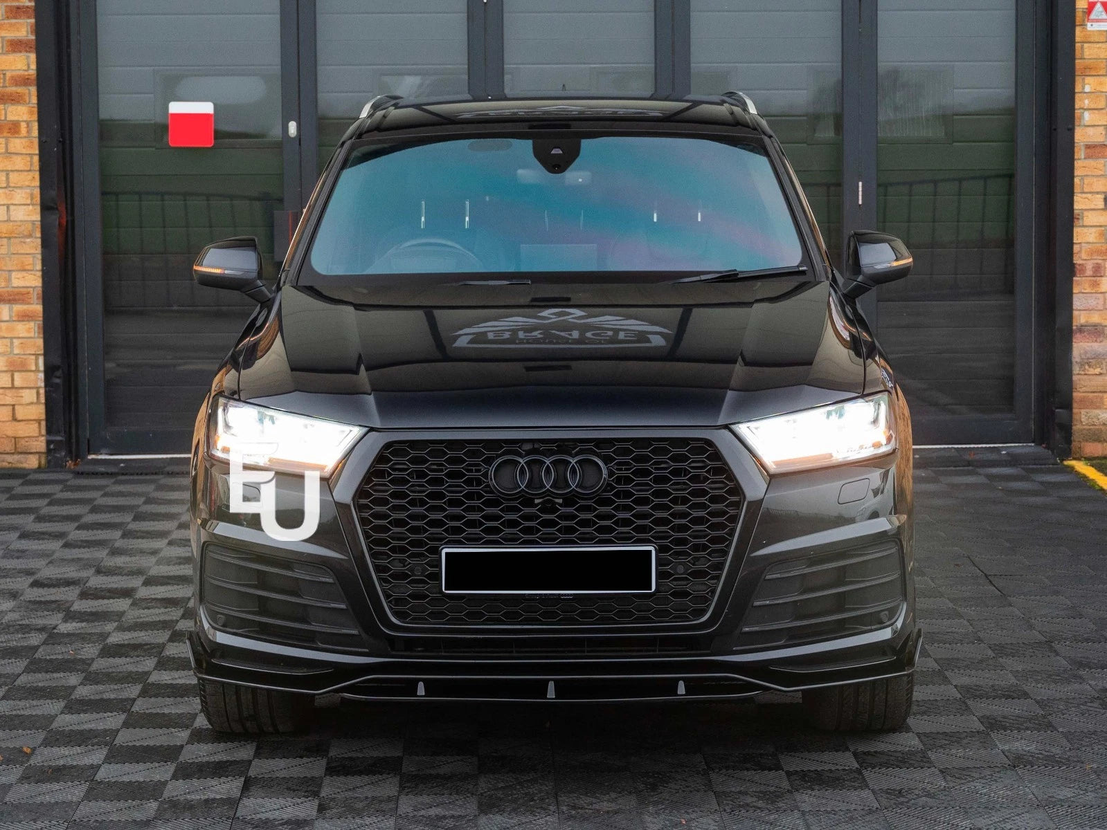 FOR AUDI Q7 4M SLINE SQ7 2015-2019 FRONT GRILLE HONEYCOMB GRILL RSQ7 STYLE BLACK