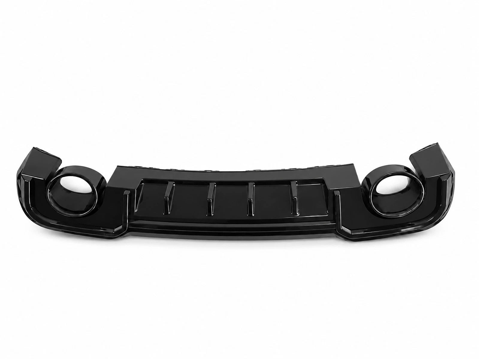 FOR AUDI A3 S-LINE 8V HATCHBACK RS3 LOOK REAR DIFFUSER WITH TAILPIPE BLACK 16-20
