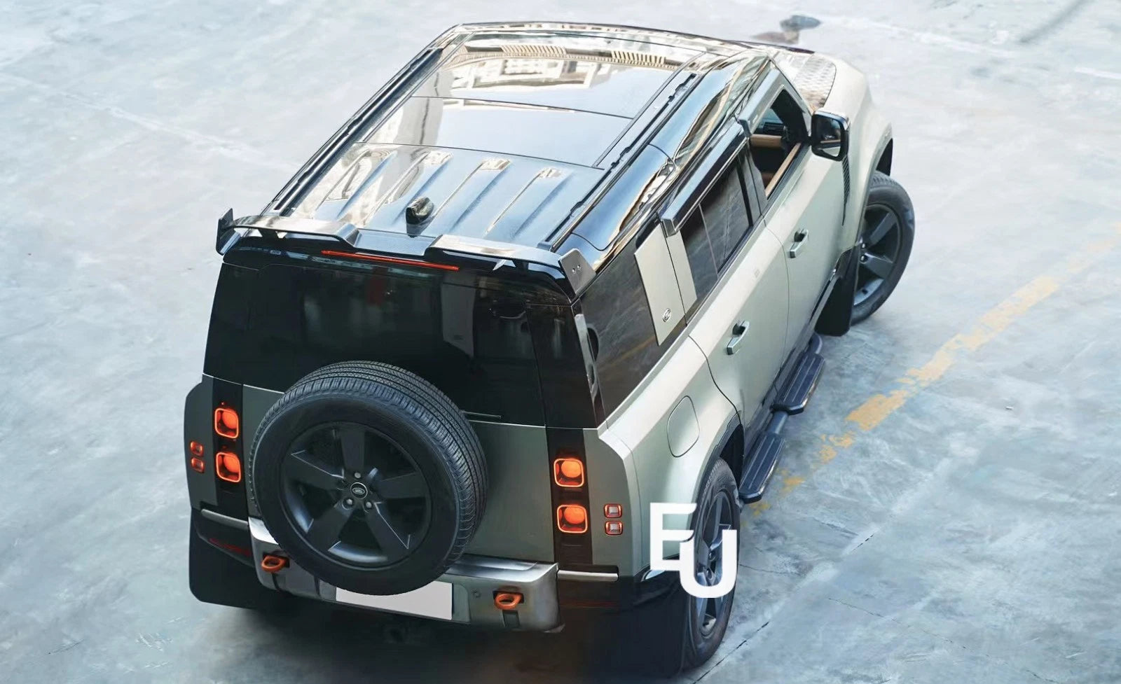 BRAGE DESIGN REAR ROOF SPOILER AERO WING FOR LAND ROVER DEFENDER 90 110 130 L663