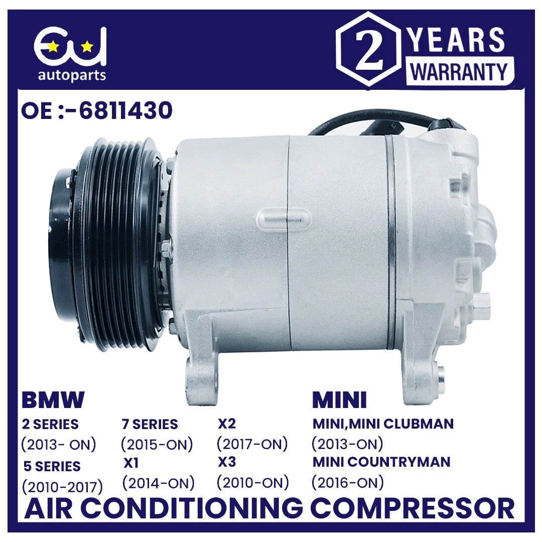 AIR CON AC COMPRESSOR FOR BMW 1 2 5 SERIES F10 F11 F25 F26 MINI F54 F55 F57 F60