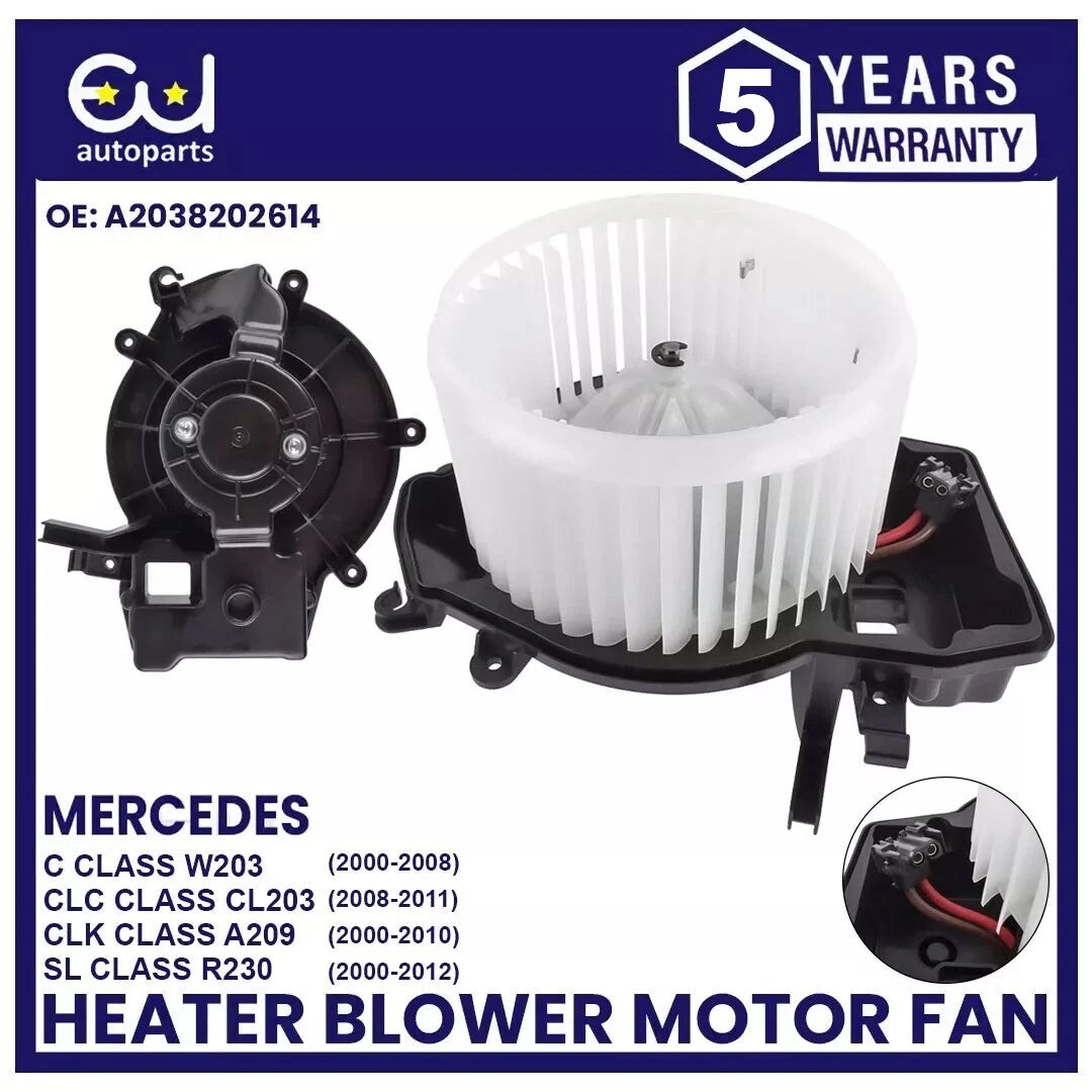 HEATER BLOWER MOTOR FAN FOR MERCEDES C CLC CLK SL CLASS W203 CL203 C209 R230