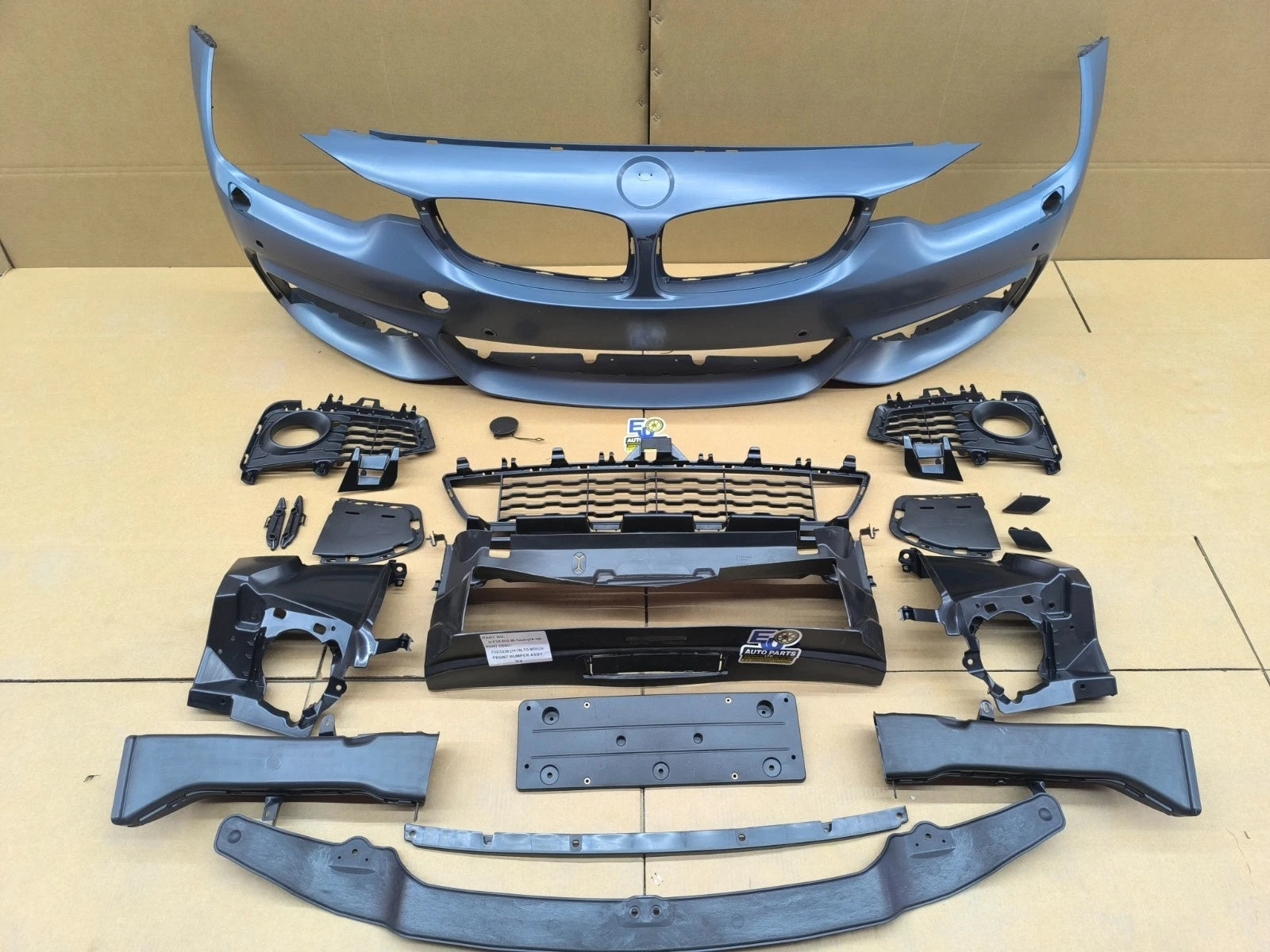 FOR BMW 4 SERIES F32 F33 F36 M SPORT STYLE FRONT BUMPER KIT PDC WASHERS W/HOLE