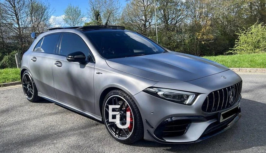 FOR MERCEDES A CLASS W177 A45 A45S AMG FRONT SPLITTER AERO KIT CANARD 2019+