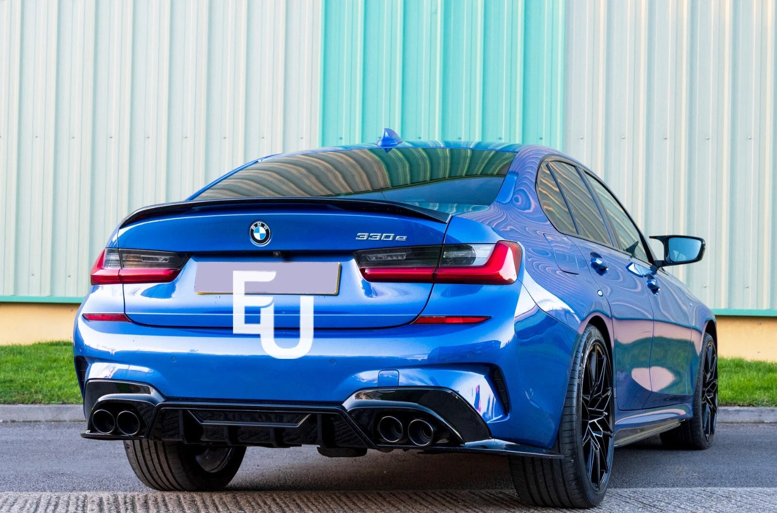 REAR BOOT SPOILER LIP WING BODY KIT FOR BMW 3 SERIES M3 G20 G80 18+ GLOSS BLACK