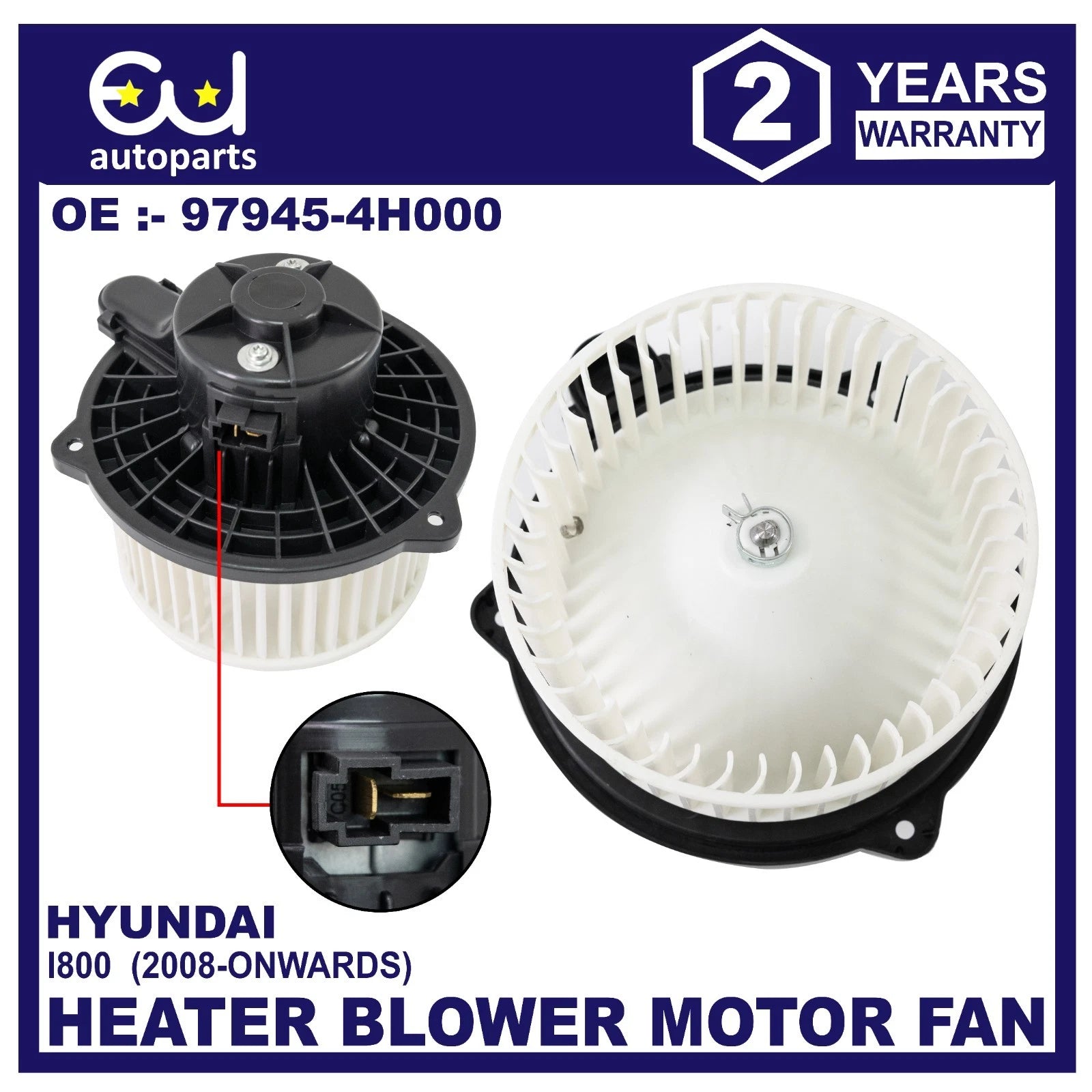 HEATER BLOWER FAN MOTOR FOR HYUNDAI I800 97945-4H000 2008-ONWARDS