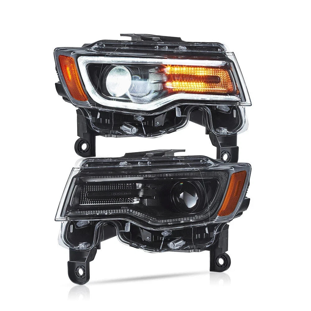 FOR JEEP GRAND CHEROKEE PROJECTOR FULL LED HEADLIGHTS LAMP DRL STARTUP 2014-2022