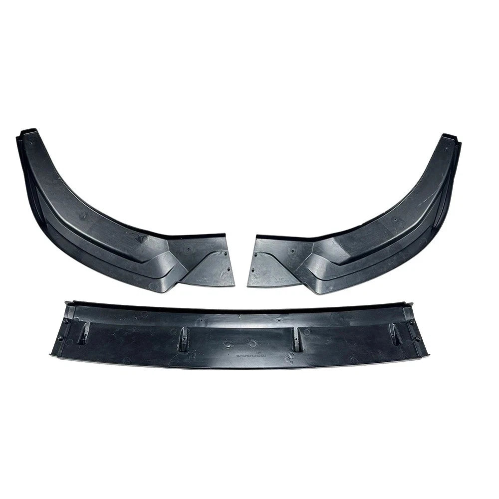 FOR AUDI A6 S6 C8 S-LINE FRONT LIP SPLITTER SPOILER BODYKIT GLOSS BLACK 2018-25