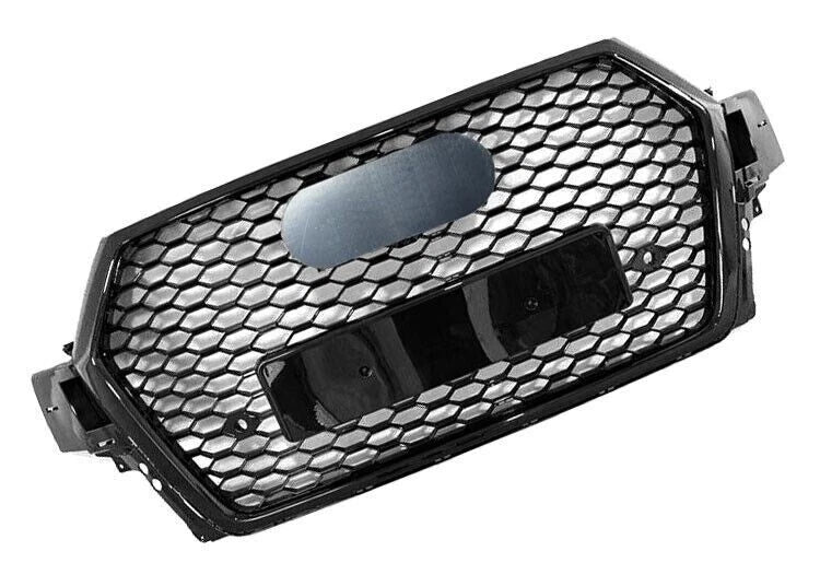 FOR AUDI Q7 4M SLINE SQ7 2015-2019 FRONT GRILLE HONEYCOMB GRILL RSQ7 STYLE BLACK
