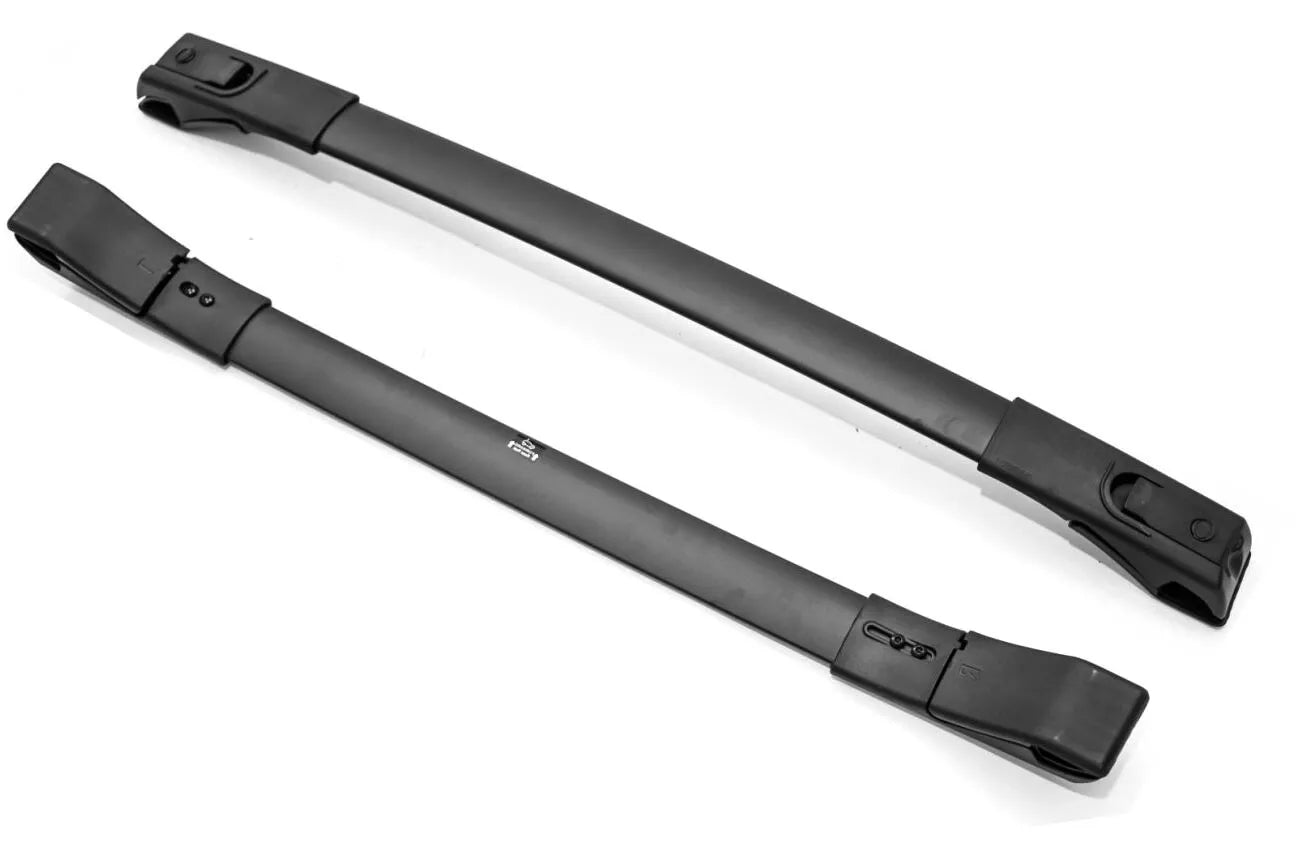 FOR TOYOTA RAV4 MK4 ALUMINIUM BLACK ROOF RAILS RACK CROSS BARS SET 2012-2019