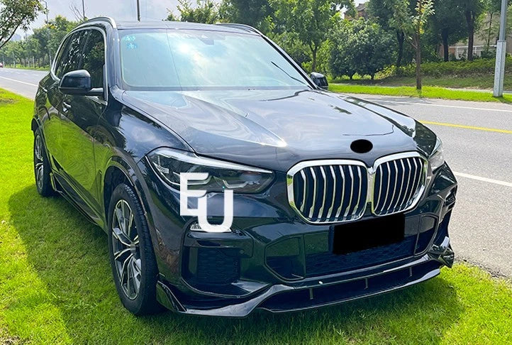 FOR BMW X5 G05 MP STYLE FRONT SPLITTER KIT SPOILER LIP GLOSS BLACK 2019-2023