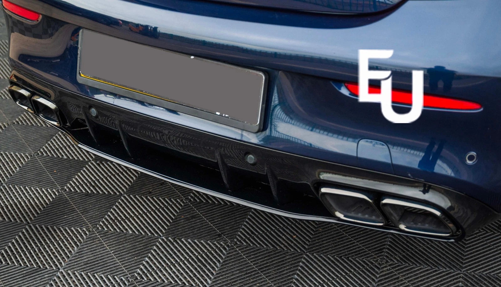 FOR MERCEDES C CLASS C205 C63 LOOK BODYKIT BODY KIT REAR DIFFUSER SPLITTER SKIRT