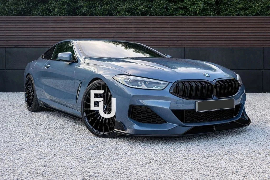 GLOSS BLACK SIDE SKIRT EXTENSION BLADES FOR BMW 8 SERIES M COUPE G14 G15 2019+